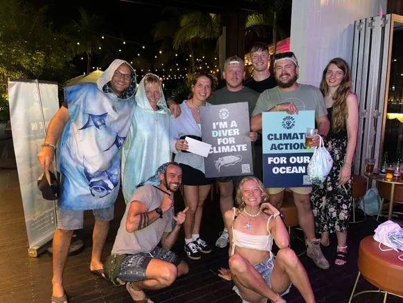 Divers for Climate community members at an event