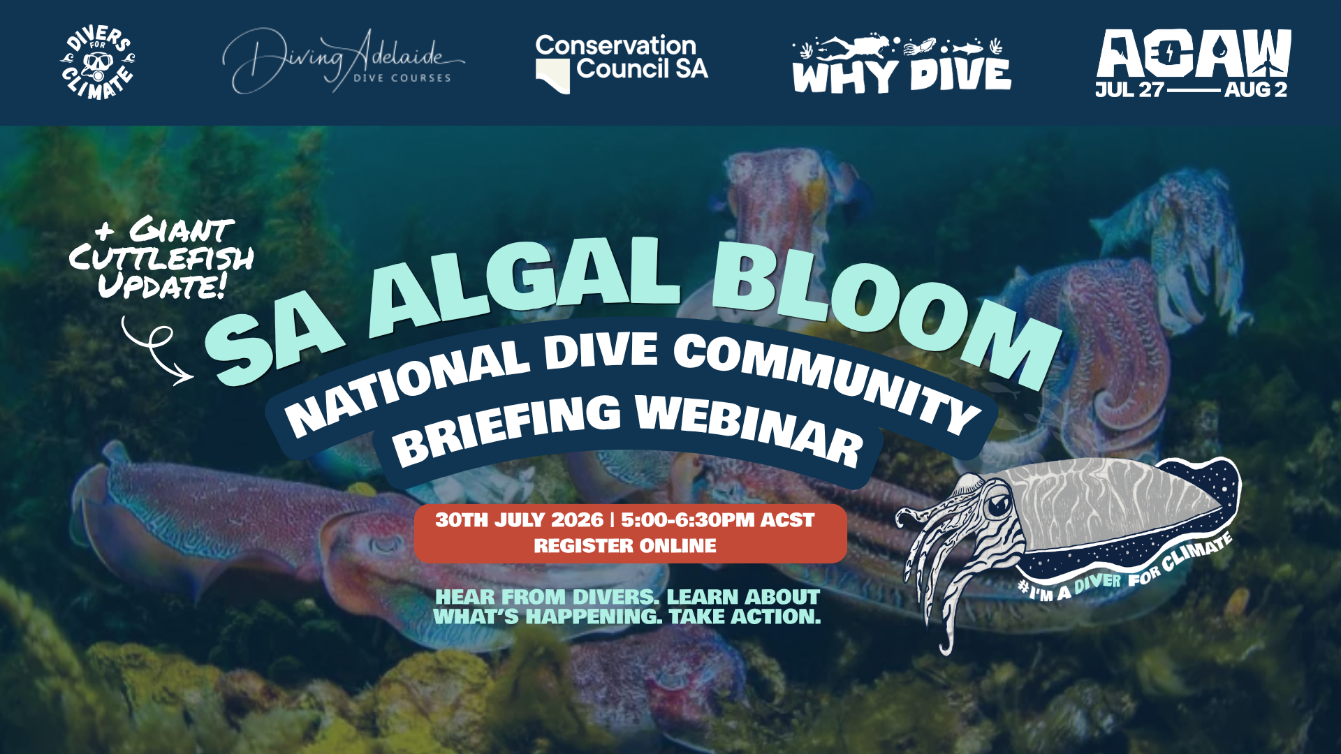Cover of National Dive Briefing: SA Algal Bloom and Giant Cuttlefish Update